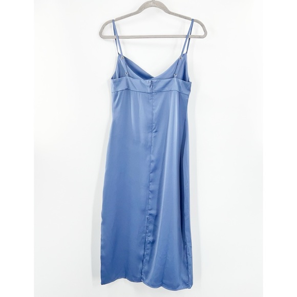 WeWoreWhat NWT Cowl Midi Dress in Slate Blue size 6 - Picture 4 of 8